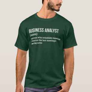 T-shirt Définition de l'Humour de l'analyste financier
