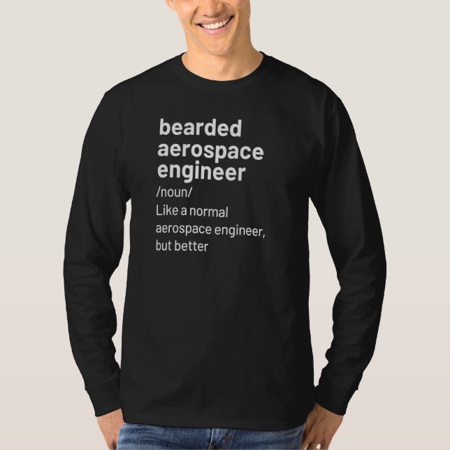 T-shirt Définition de l'ingénieur aérospatial à captation  (Devant)