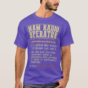 T-shirt Définition de l'opérateur radio de jambon résout d