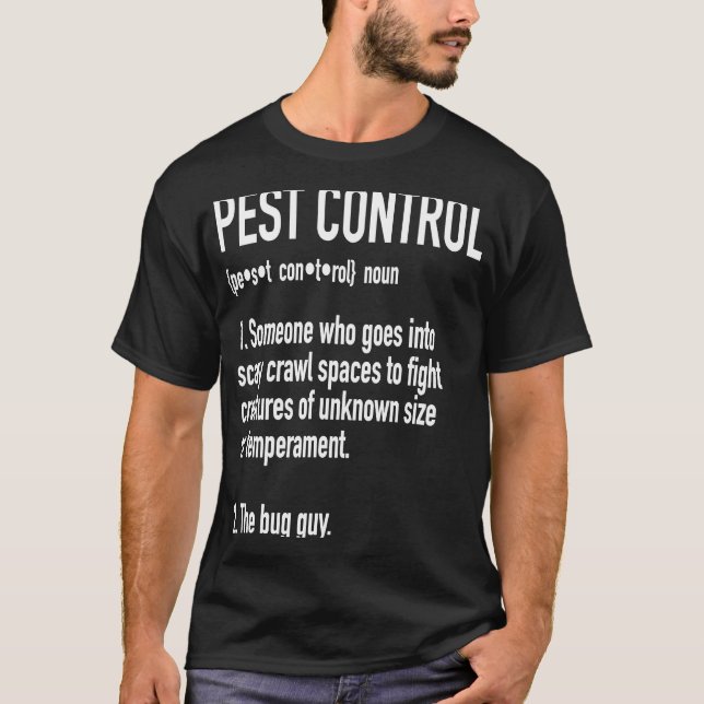 T-shirt Définition De Lutte Antiparasitaire Pour Les Exter (Devant)