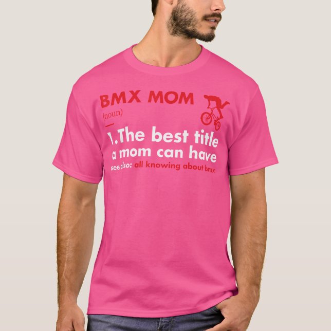 T-shirt Définition de maman sport Bmx (Devant)