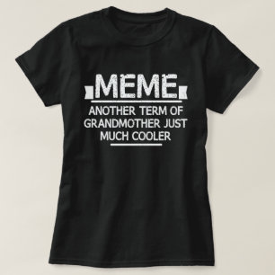 T-shirt Définition de mème Drôle Grand-mère Jour Cadea