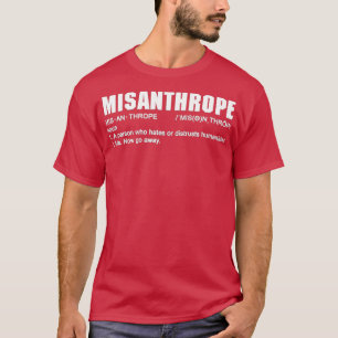 T-shirt Définition de Misanthrope