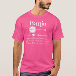 T-shirt Définition de nom de banjo de musique drôle pour o