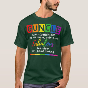 T-shirt Définition de oncle Gay pride Drôle cadeau pour Ga