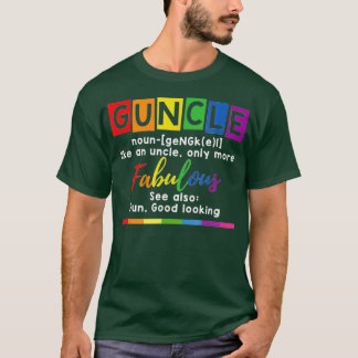 T-shirt Définition de oncle Gay pride Drôle cadeau pour Ga