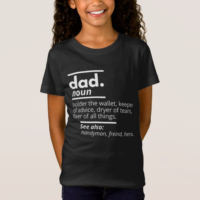 T-Shirt Définition de papa (Devant)