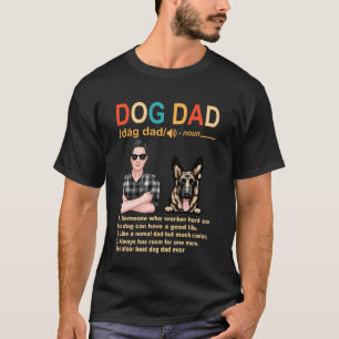 T-shirt Définition de papa chien berger allemand Drôle de 