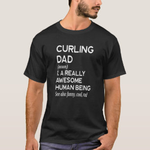 T-shirt Définition de Papa Curling - Curl Sports d'hiver