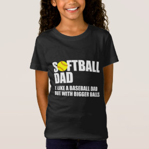 T-Shirt Définition de papa de softball amusant