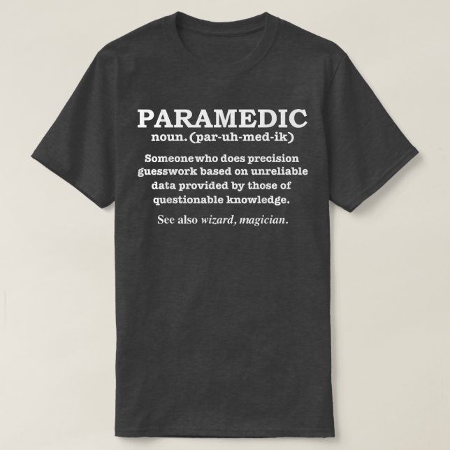 T-shirt Définition de paramètre Funny EMT Ambulance Accomp (Design devant)