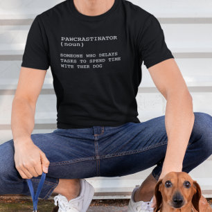 T-shirt Définition de Pawcrastinator Citation drôle pour p