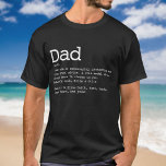 T-shirt Définition de père de père personnalisé moderne<br><div class="desc">Personnalisez votre père, votre père ou votre père spécial pour créer un cadeau unique pour la Fête des pères, les anniversaires, Noël, ou n'importe quel jour que vous voulez montrer combien il signifie pour vous. Une façon parfaite de lui montrer à quel point il est extraordinaire chaque jour. Conçu par...</div>