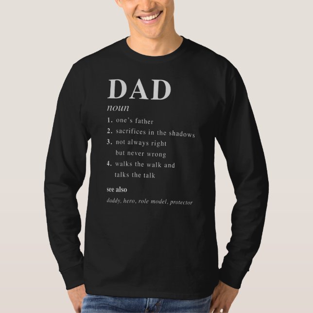 T-shirt Définition de père homme (Devant)