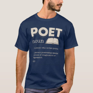 T-shirt Définition de poète drôle lauréat nouveauté