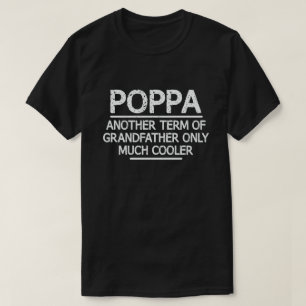 T-shirt Définition de Poppa Signification drôle Cadeau de