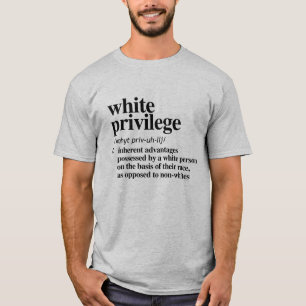 T-shirt Définition de privilège blanc