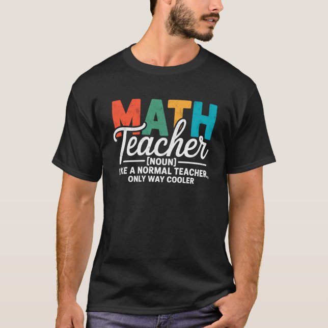T-shirt Définition de professeur de mathématiques comme un (Devant)