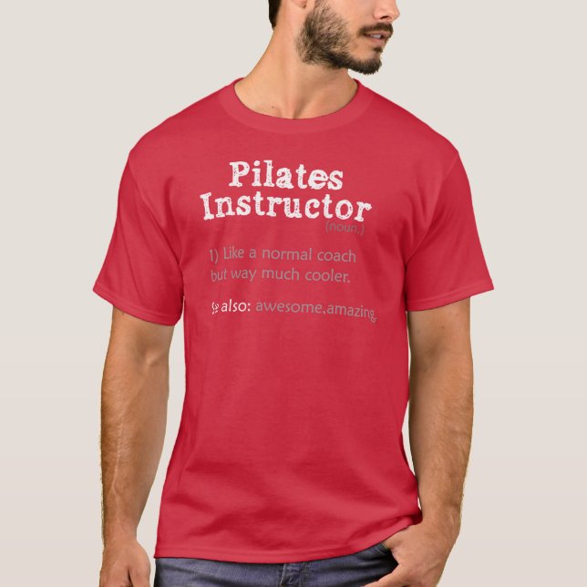T-shirt Définition de professeur de Pilates fille (Devant)