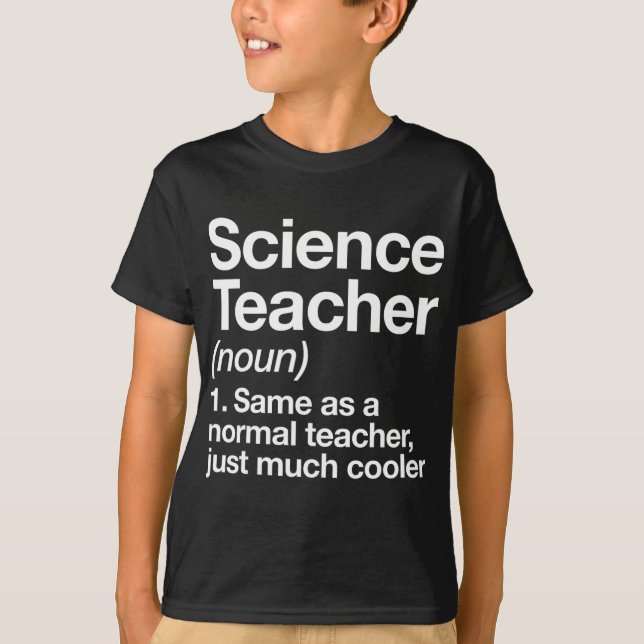 T-shirt Définition de professeur de science amusante Ck re (Devant)