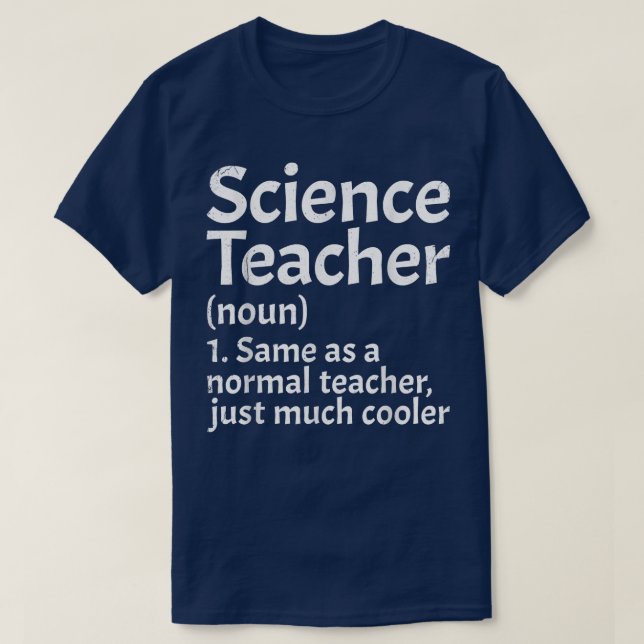 T-shirt Définition De Professeur De Sciences Drôle Retour  (Design devant)