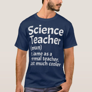 T-shirt Définition De Professeur De Sciences Drôle Retour