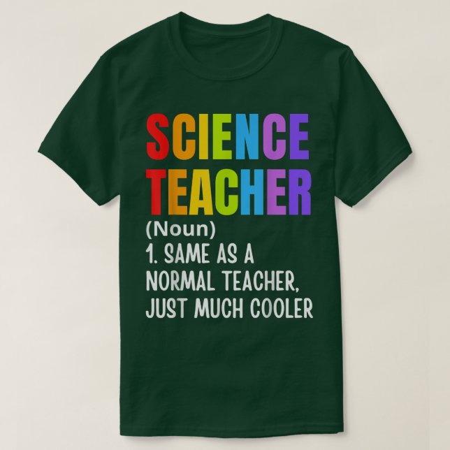 T-shirt Définition De Professeur De Sciences Drôle Retour  (Design devant)