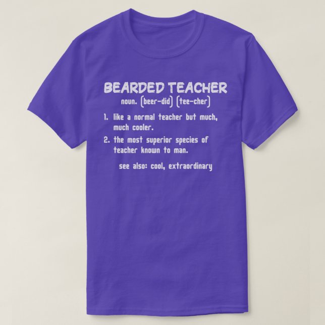T-shirt Définition de professeur harcelé drôle idée cadeau (Design devant)