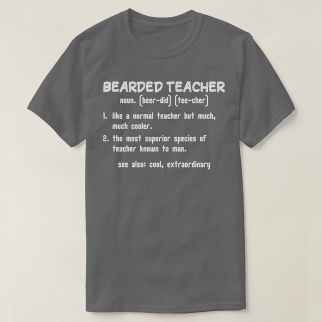T-shirt Définition de professeur harcelé drôle idée cadeau (Design devant)