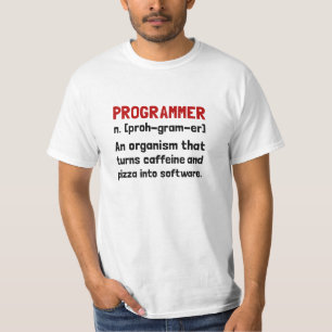 T-shirt Définition de programmeur