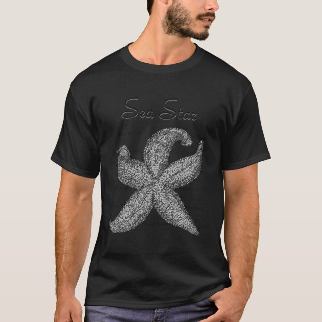 T-shirt Définition De Sea Star Avec Image De Starfish (Devant)