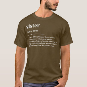 T-shirt Définition de soeur