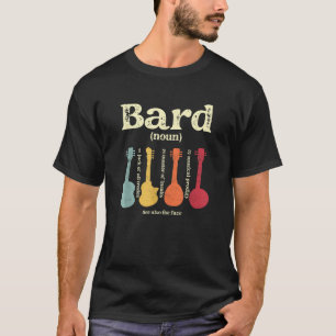 T-shirt Définition de table de classe de barde Prodige mus