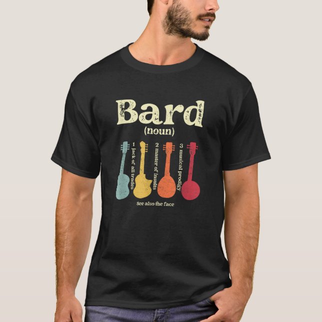 T-shirt Définition de table de classe de barde Prodige mus (Devant)