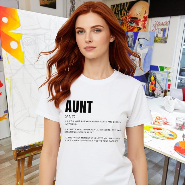 T-shirt Définition de Tante Drôle et Sincère (Créateur téléchargé)