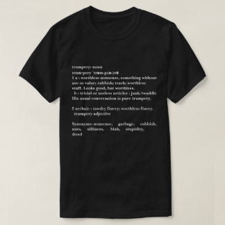 T-shirt Définition de Trumperie - Trump drôle