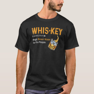 T-shirt Définition de Whisky Vintage Eau Brune Magique Fun