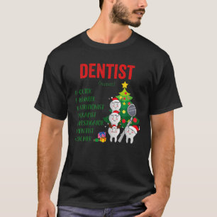 T-shirt Définition Dentiste Noël Dental Assistant Paja