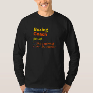 T-shirt Définition d'entraîneur de boxe  Humour de boxeur