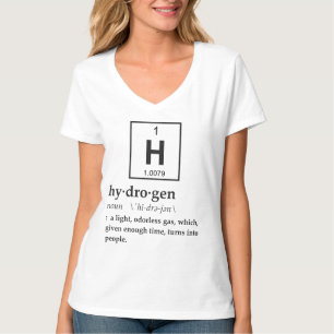 T-shirt Définition d'hydrogène