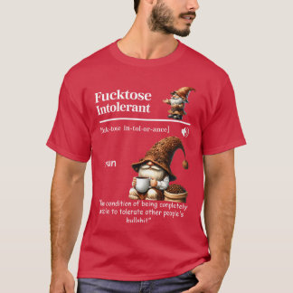 T-shirt Définition d'intolérant à la merde drôle de café g