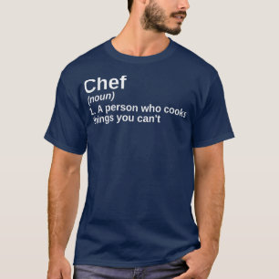 T-shirt Définition drôle de chef Signification École de cu