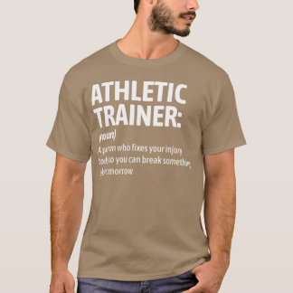 T-shirt Définition drôle d'entraîneur athlétique Blessure