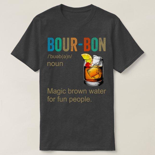 T-shirt Définition du Bourbon (Design devant)