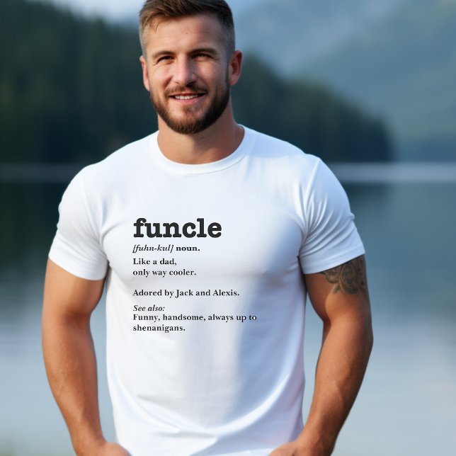 T-shirt Définition du cercle - Oncle personnalisable (Créateur téléchargé)