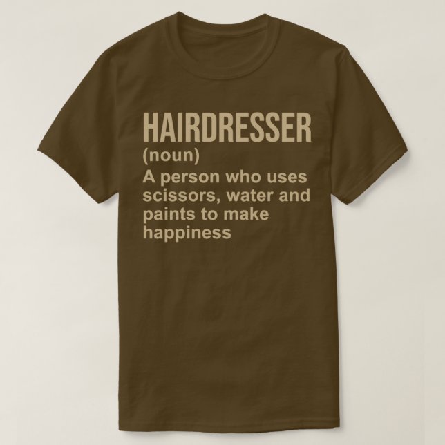 T-shirt Définition du coiffeur (Design devant)
