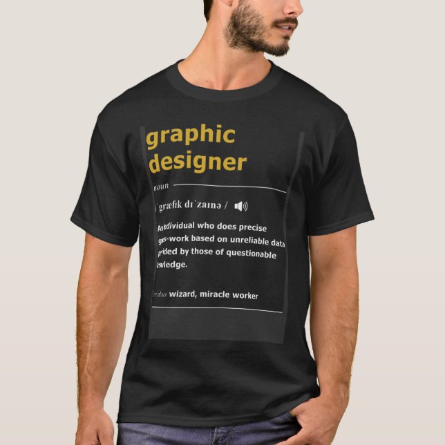 T-shirt Définition du concepteur graphique (Devant)