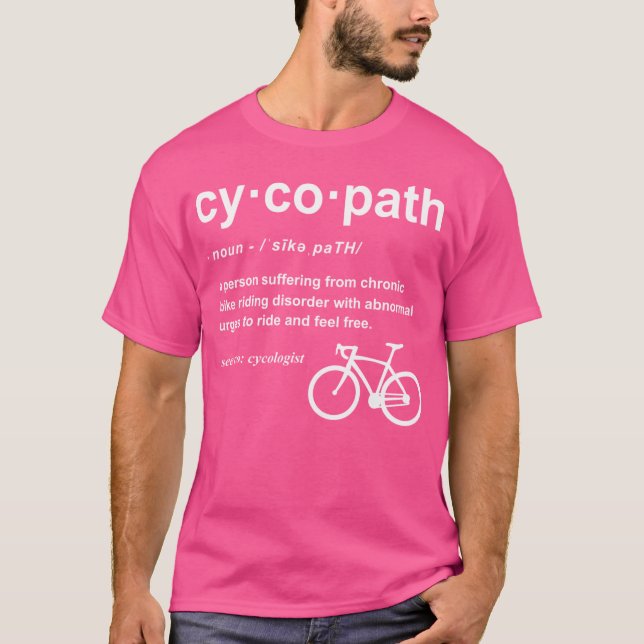 T-shirt Définition du Cycopath (Devant)