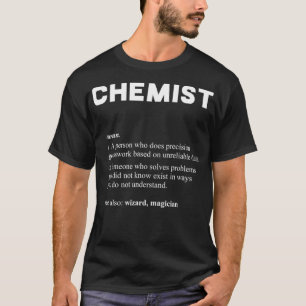 T-shirt Définition du dictionnaire drôle chimiste