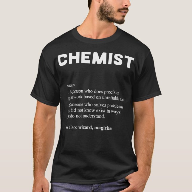 T-shirt Définition du dictionnaire drôle chimiste (Devant)